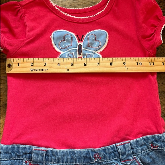 Vintage Faded Glory Knit and Denim Dress size 4/4T - Picture 6 of 9